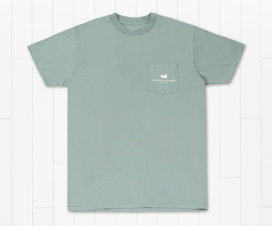 Women'S Southern Marsh Original Tees | Mountain Pass Tee Burnt Sage