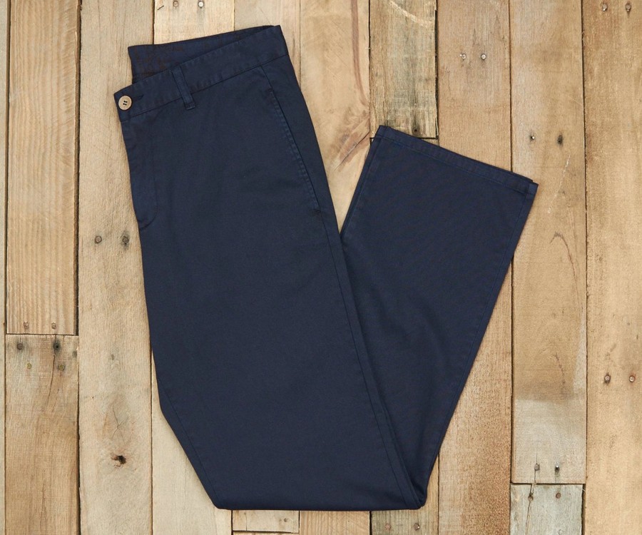 Men'S Southern Marsh Pants | Seawash Grayton Twill Pant Washed Navy