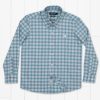 Youth Southern Marsh Dress Shirts | Youth Kennedy Performance Dress Shirt Slate And Mint