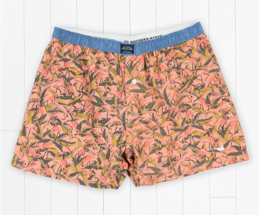 Men'S Southern Marsh Boxers | Men'S Boxers | Hanover Flamingo