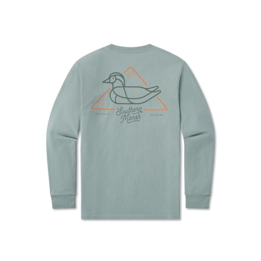 Women'S Southern Marsh Original Long Sleeve Tees | Warning Duck Tee | Long Sleeve