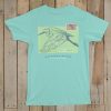 Women'S Southern Marsh Original Tees | Expedition Series Tee - Heron Antigua Blue