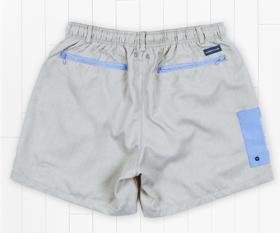 Men'S Southern Marsh Swim Trunks | Dockside Swim Trunk | Brigade Stripe