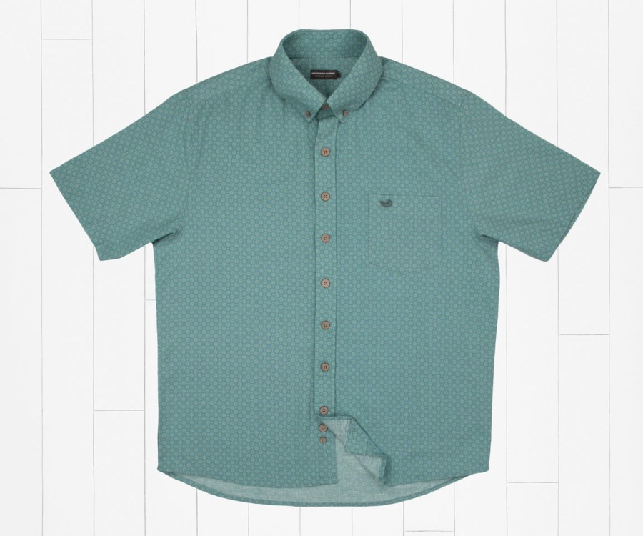 Men'S Southern Marsh Short Sleeve | Blaise Relaxed Shirt - Paisley Dots