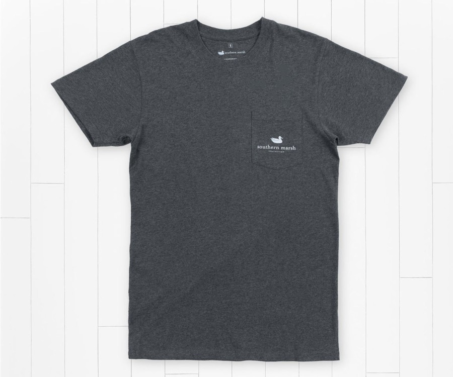 Men'S Southern Marsh Original Ss Tees | Backroads Collection Tee | Tennessee Midnight Gray