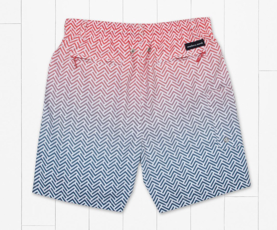 Youth Southern Marsh Swim Trunks | Youth Dockside Swim Trunk | Herringbone Fade