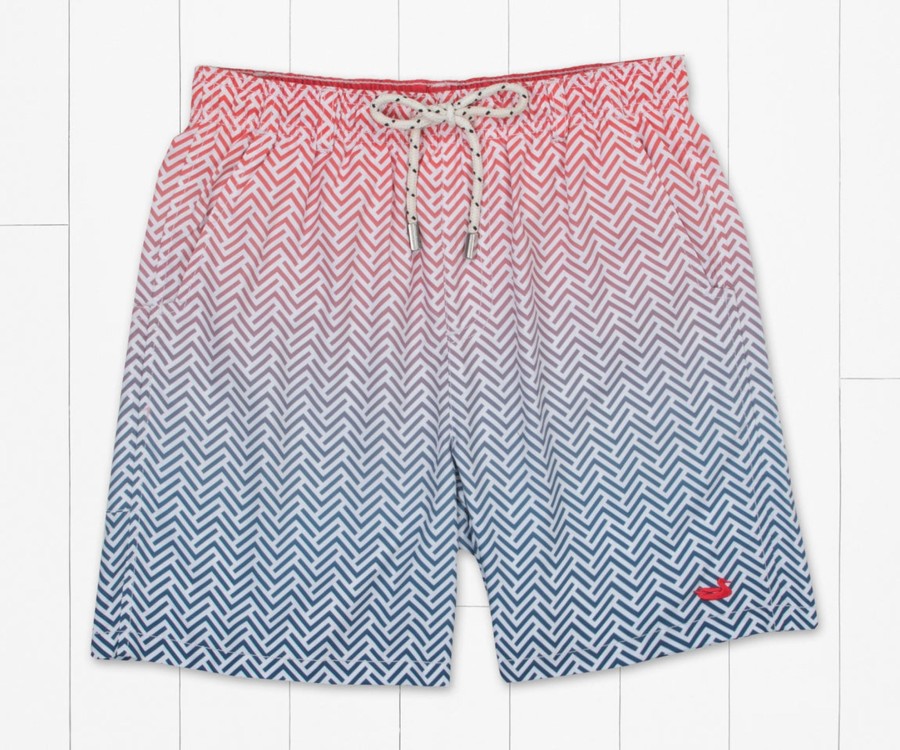 Youth Southern Marsh Swim Trunks | Youth Dockside Swim Trunk | Herringbone Fade