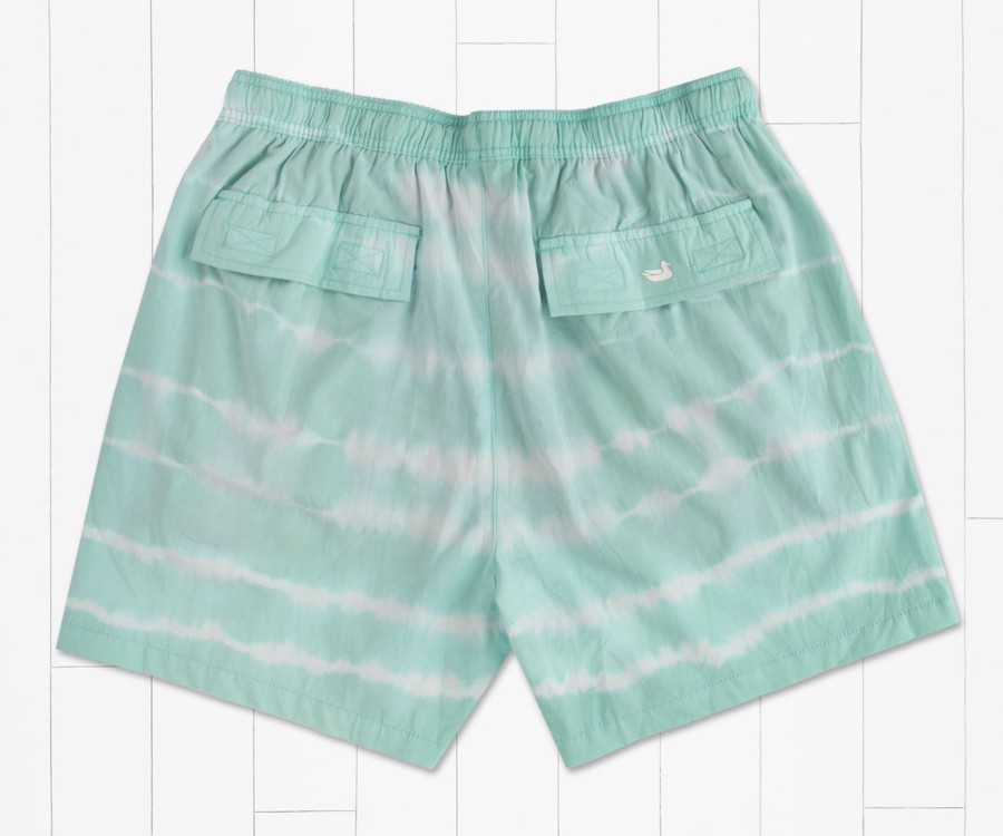 Men'S Southern Marsh Swim Trunks | Malibu Stretch Seawash Lined Trunk - Dye Lines