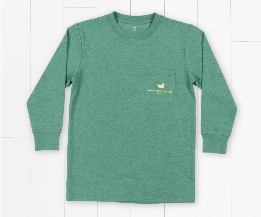 Youth Southern Marsh Original Long Sleeve Tees | Youth Origins Rack Tee | Long Sleeve