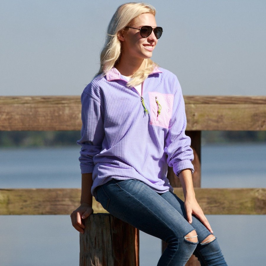 Women'S Southern Marsh Pullovers And Sweaters | Fieldtec Dune Performance Pullover | Seersucker