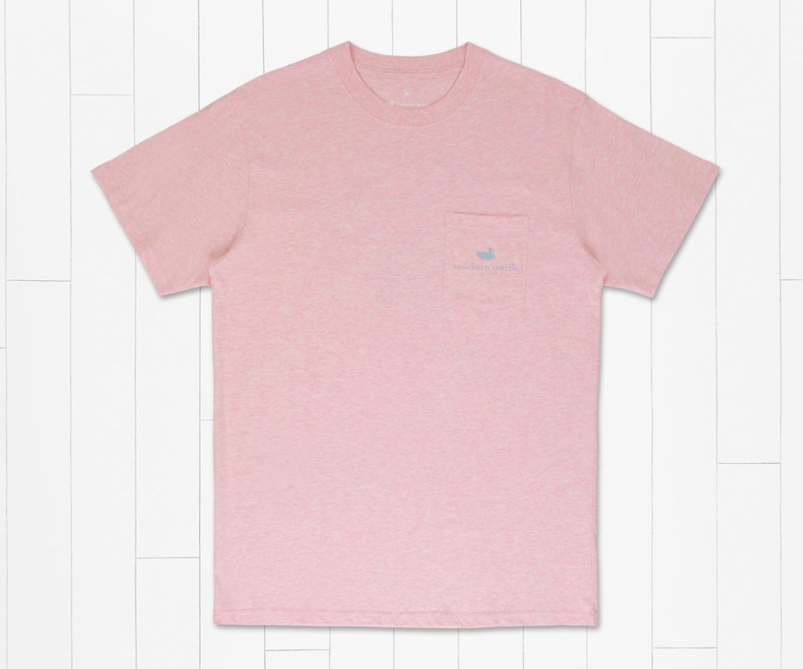 Men'S Southern Marsh Original Ss Tees | Trout Fade Tee Washed Camellia