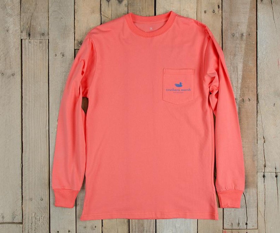 Women'S Southern Marsh Original Long Sleeve Tees | Expedition Series Tee - Heron - Long Sleeve