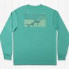 Women'S Southern Marsh Performance Long Sleeve Tees | Fieldtec Featherlight Tee - Marlin Waves - Long Sleeve