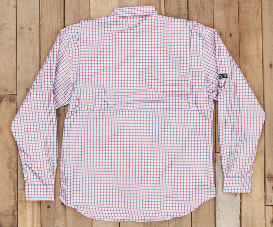 Men'S Southern Marsh Fishing Shirts | Harbor Cay Fishing Shirt - Abaco Grid