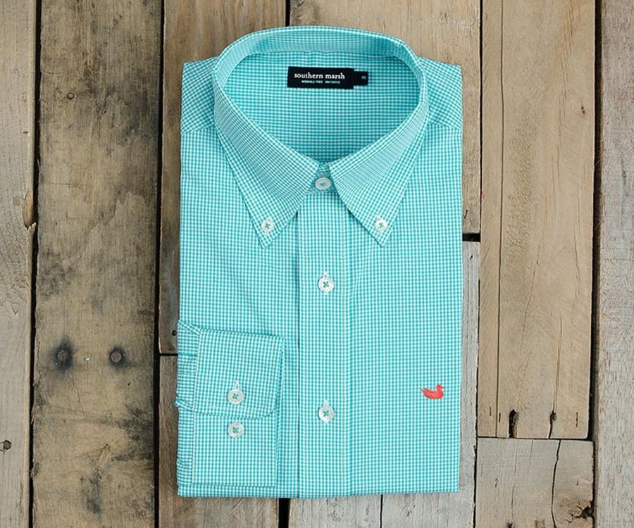 Men'S Southern Marsh Wrinkle-Free | Gadwall Gingham Dress Shirt