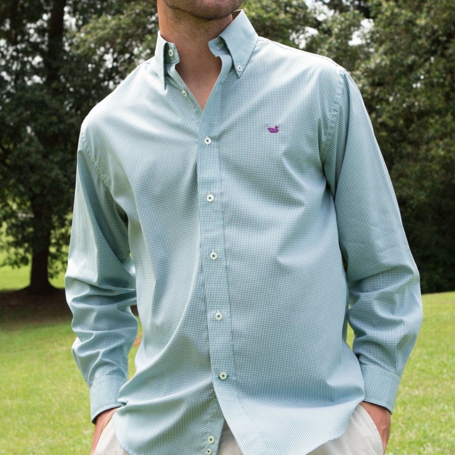 Men'S Southern Marsh Wrinkle-Free | Gadwall Gingham Dress Shirt