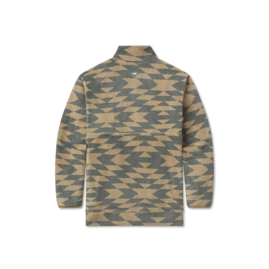 Men'S Southern Marsh Pullovers And Sweaters | San Ysidro Fleece Pullover Burnt Taupe And Sage