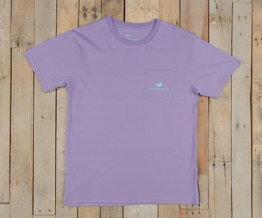 Women'S Southern Marsh Original Tees | Black Lab Tee Lilac