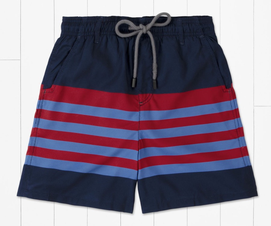 Youth Southern Marsh Swim Trunks | Youth Harbor Trunk - Barcelona Lines