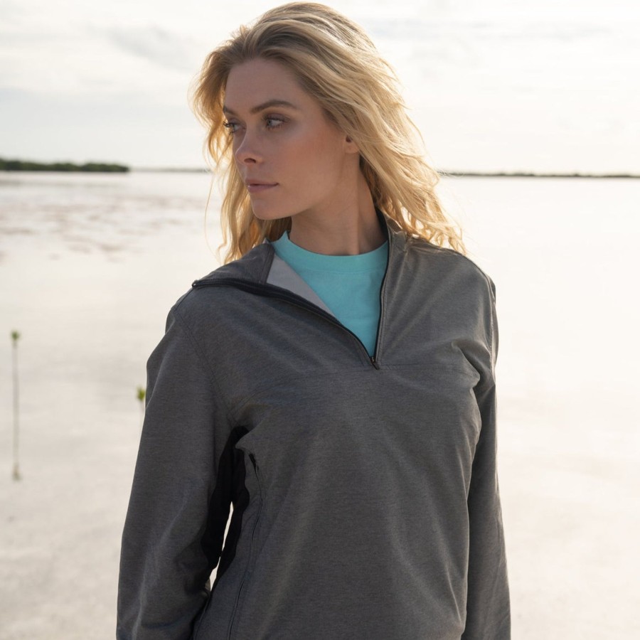 Men'S Southern Marsh Pullovers And Sweaters | Yucatan Ultralight Performance Pullover Midnight Gray