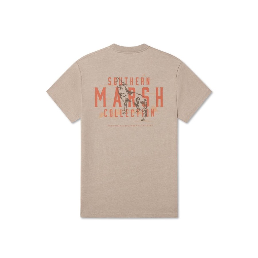 Women'S Southern Marsh Seawash Tees | Seawash Tee | Etched Howl Washed Burnt Taupe