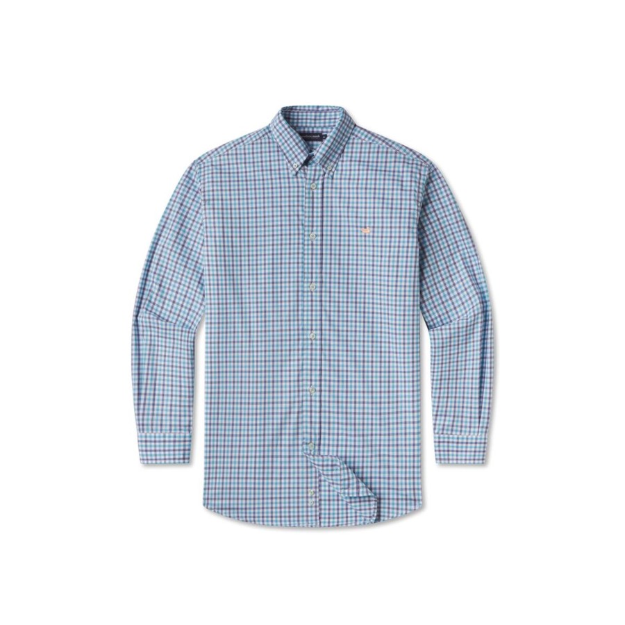 Men'S Southern Marsh Wrinkle-Free | Evans Gingham Dress Shirt | Wrinkle Free