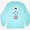 Women'S Southern Marsh Performance Long Sleeve Tees | Fieldtec Heathered Performance Tee | Flags | Long Sleeve Antigua Blue