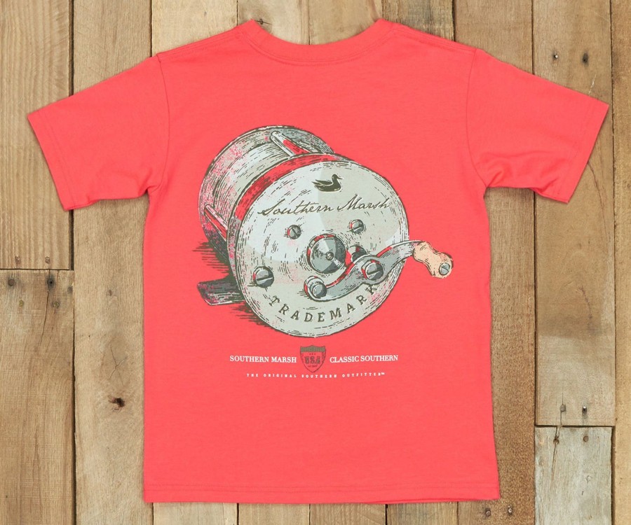 Youth Southern Marsh Original Tees | Youth Southern Class | Fishing Reel Strawberry Fizz