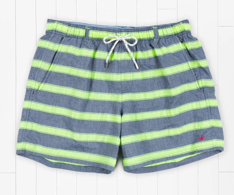 Men'S Southern Marsh Swim Trunks | Dockside Swim Trunk | Cruiser Stripe