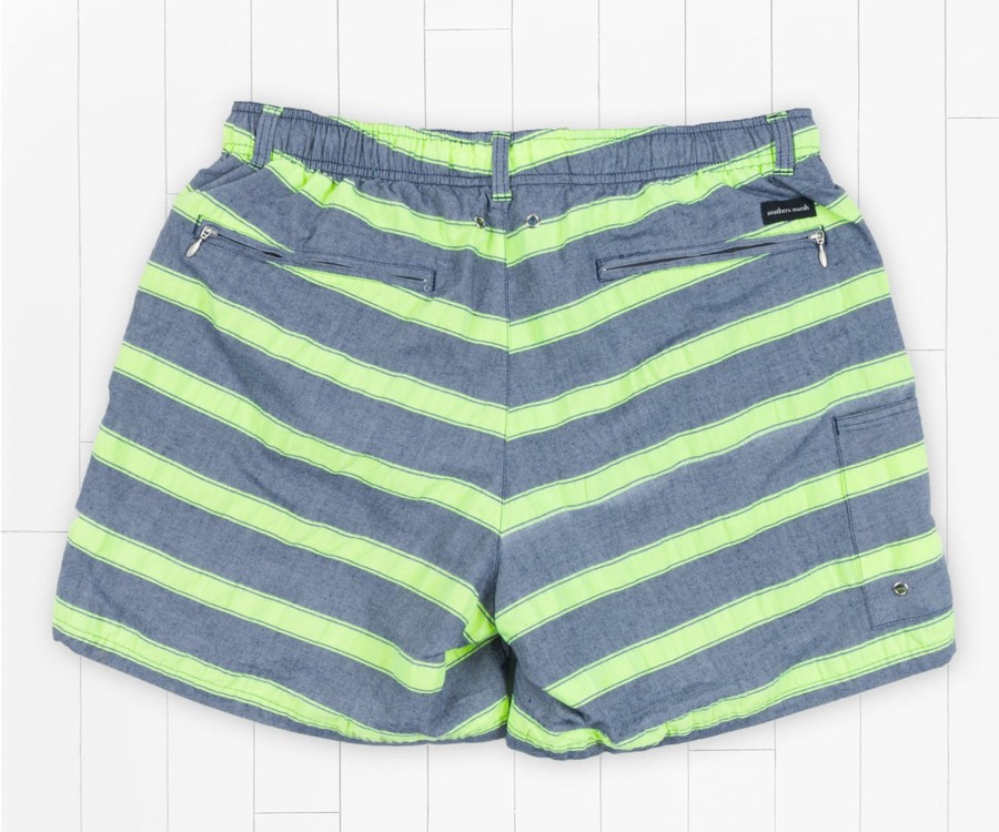 Men'S Southern Marsh Swim Trunks | Dockside Swim Trunk | Cruiser Stripe