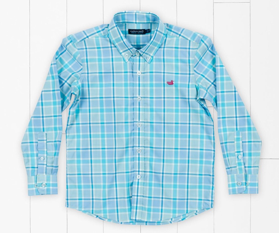 Youth Southern Marsh Dress Shirts | Youth Brevard Plaid Dress Shirt