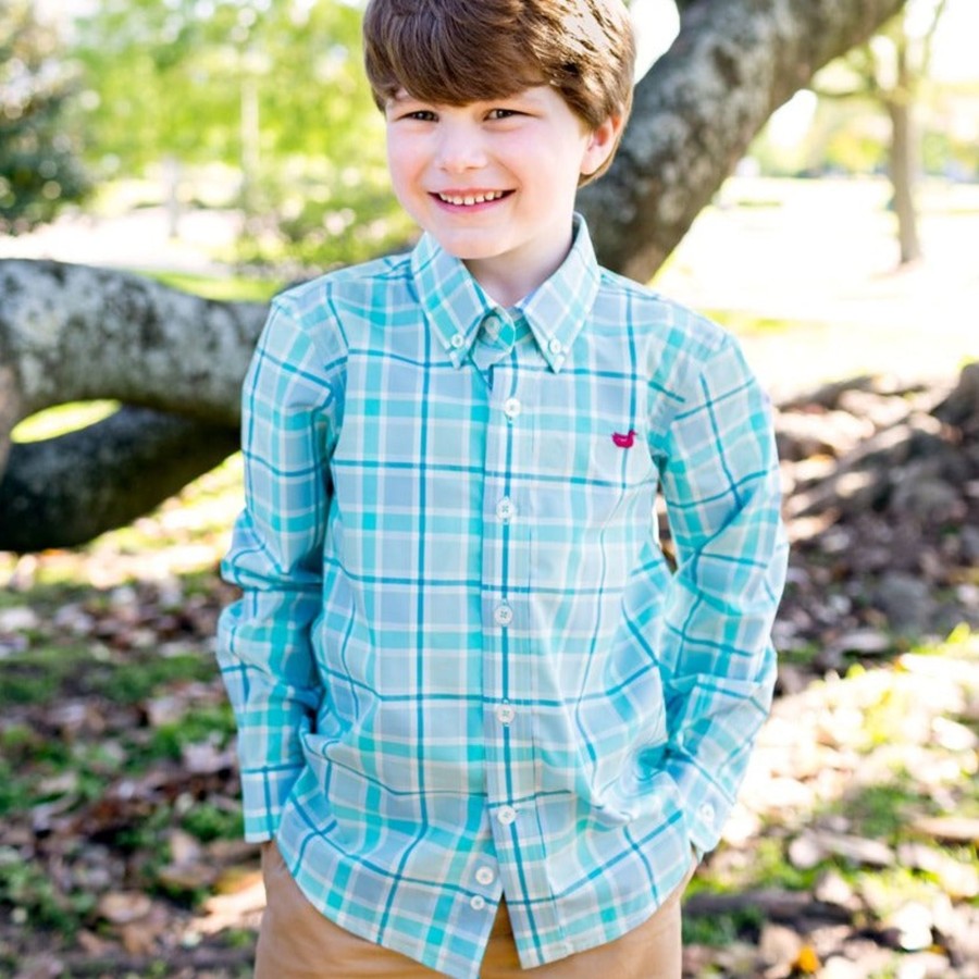 Youth Southern Marsh Dress Shirts | Youth Brevard Plaid Dress Shirt