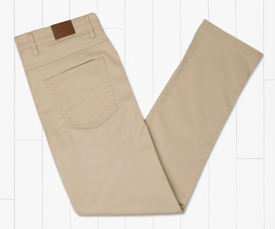 Men'S Southern Marsh Pants | Cahaba Comfort Stretch Twill Pant Pebble