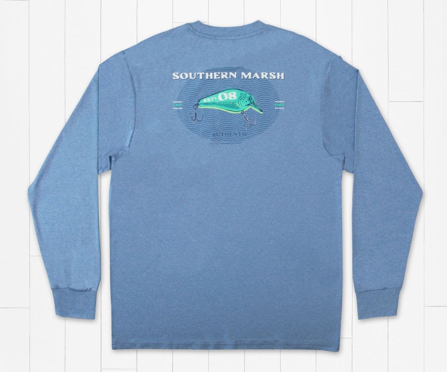 Men'S Southern Marsh Performance Long Sleeve Tees | Fieldtec Featherlight Tee - 08 Lure - Long Sleeve