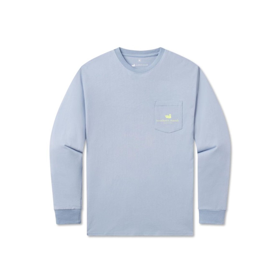 Men'S Southern Marsh Original Ls Tees | Cocktail Tee | Mint Julep | Long Sleeve