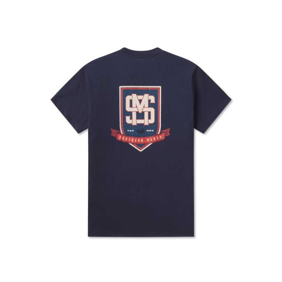 Youth Southern Marsh Original Tees | Youth Branding Collection Tee | Crest Navy