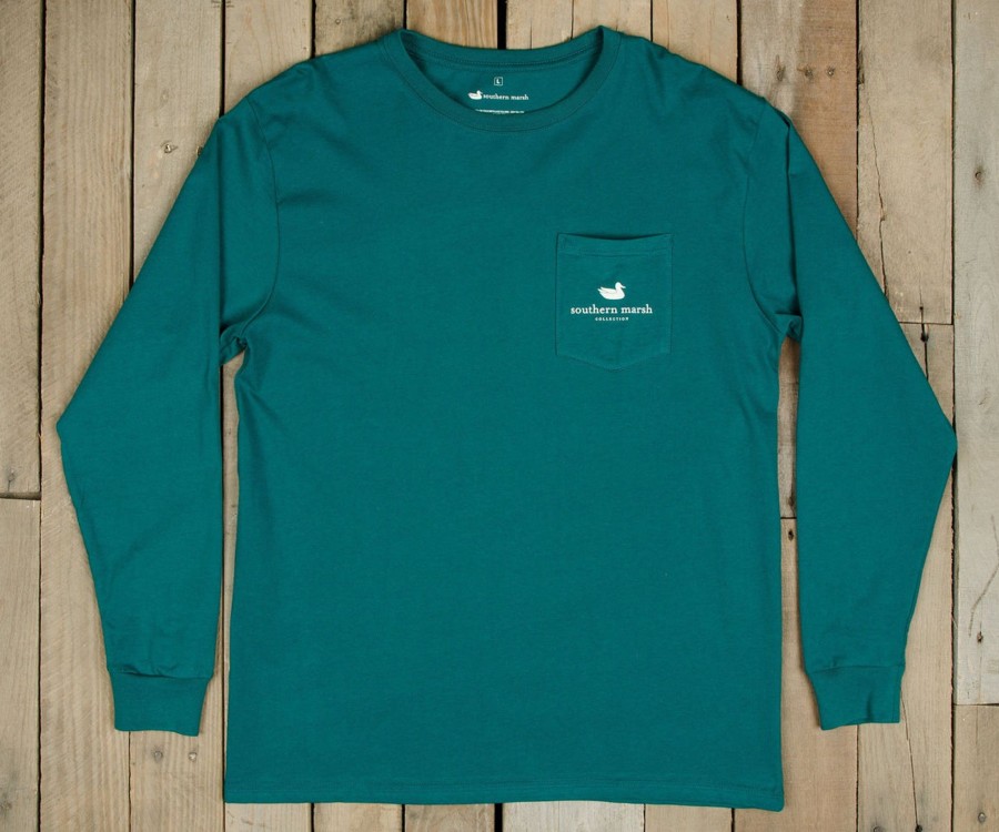 Women'S Southern Marsh Original Long Sleeve Tees | Chocolate Lab Tee - Long Sleeve