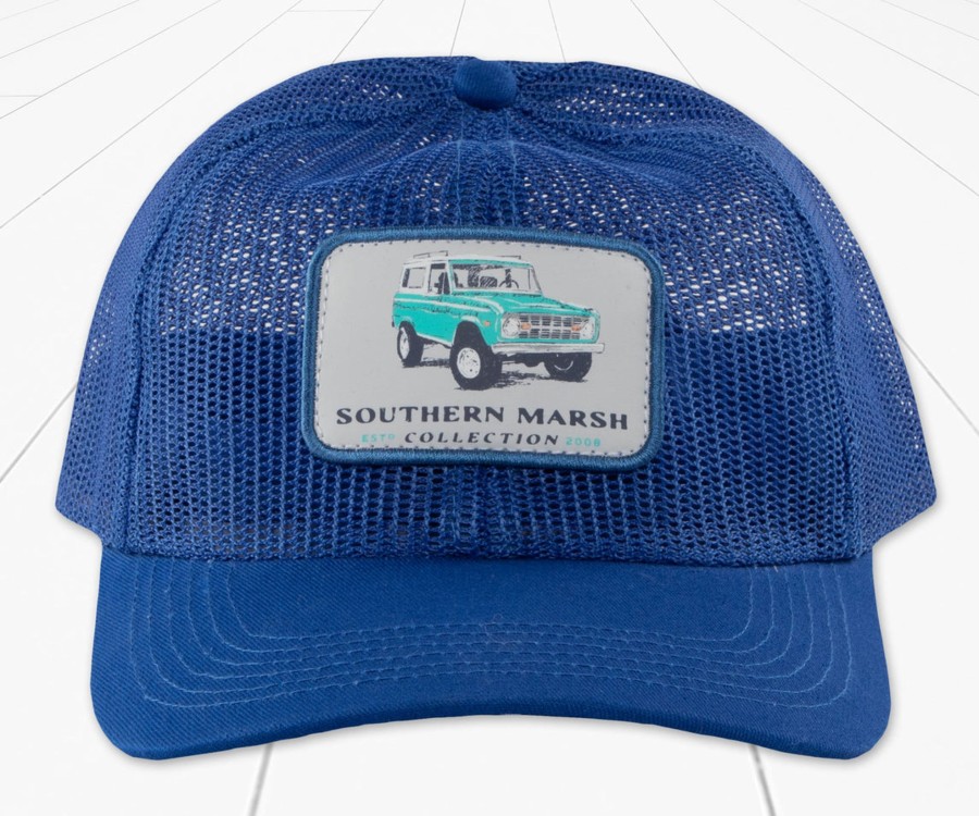 Youth Southern Marsh Hats | Youth Performance Mesh Hat - Offroad Rodeo French Blue