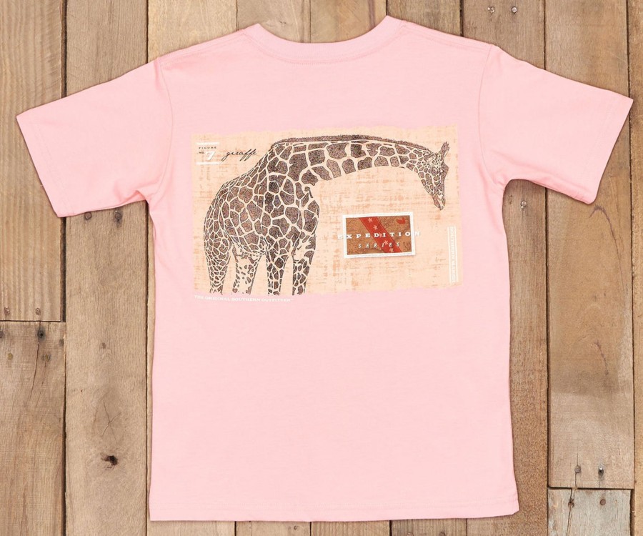 Youth Southern Marsh Original Tees | Youth Expedition Series Tee - Giraffe Camellia