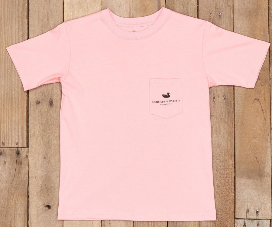 Youth Southern Marsh Original Tees | Youth Expedition Series Tee - Giraffe Camellia