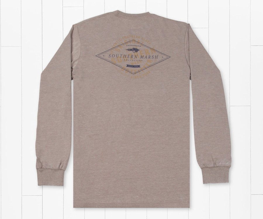 Women'S Southern Marsh Seawash Long Sleeve Tees | Seawash Tee | Diamond Stamp | Long Sleeve