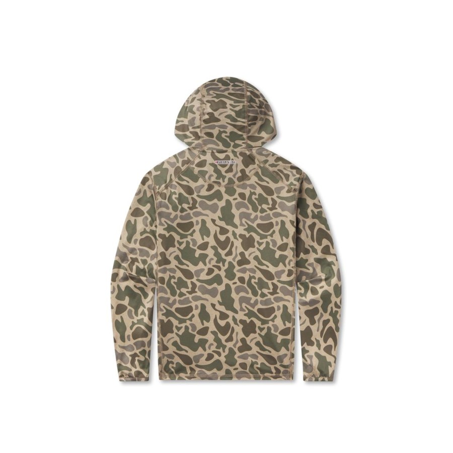 Youth Southern Marsh Jackets And Vests | Youth Tidal Performance Stretch Zip Hoodie Camo Print