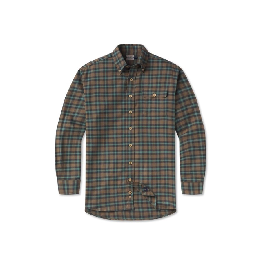 Men'S Southern Marsh Flannel | Shackelford Herringbone Flannel