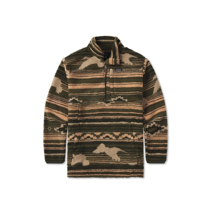 Men'S Southern Marsh Pullovers And Sweaters | Matagorda Rustic Fleece Pullover