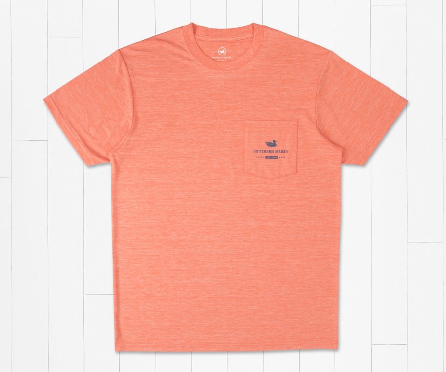 Women'S Southern Marsh Performance Tees | Fieldtec Heathered Tee - Hammerhead