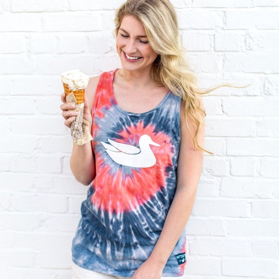 Women'S Southern Marsh Tanks | Whitling Tie-Dye Tank | Spiral