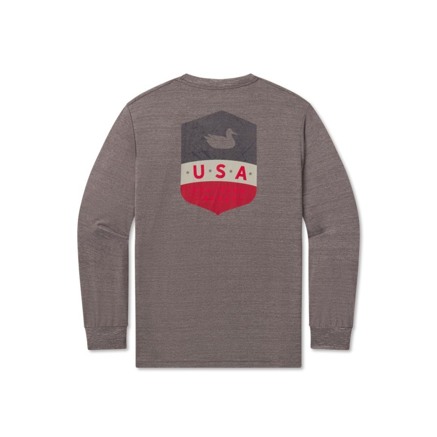 Men'S Southern Marsh Performance Long Sleeve Tees | Fieldtec Heathered Performance Tee | Liberty