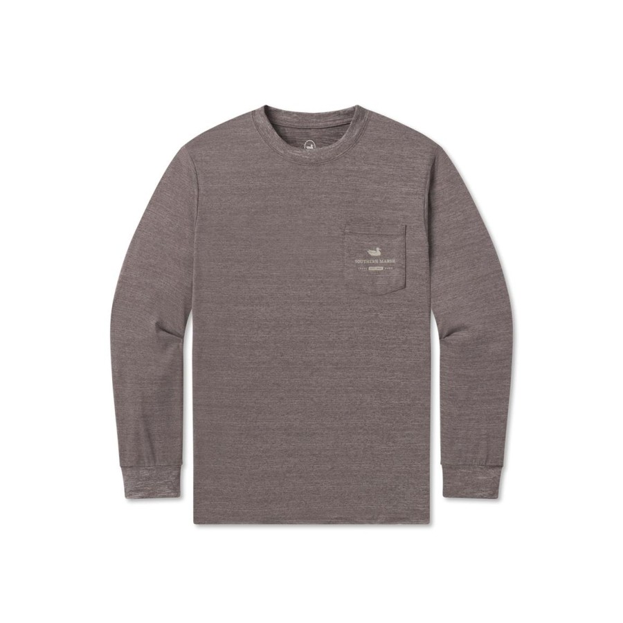 Men'S Southern Marsh Performance Long Sleeve Tees | Fieldtec Heathered Performance Tee | Liberty