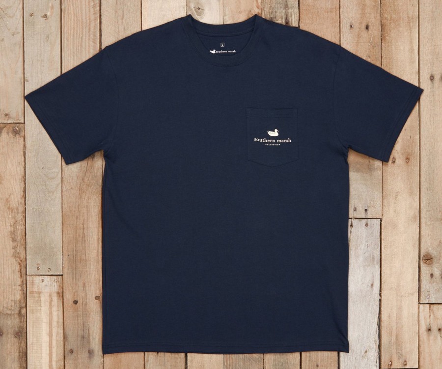 Men'S Southern Marsh Original Ss Tees | River Route Collection Tee - Louisiana & Mississippi