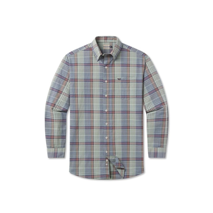 Men'S Southern Marsh Relaxed | Barton County Washed Dress Shirt